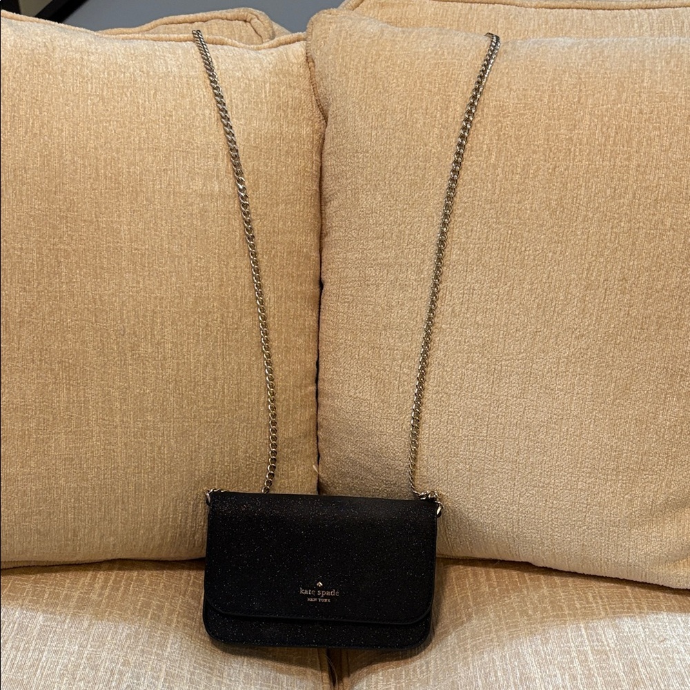 Kate Spade Elegant Sparkle Black Crossbody Bag